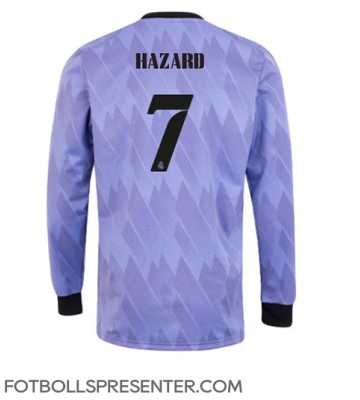 Real Madrid Eden Hazard #7 Borta Matchtröja 2022-23 Långärmad